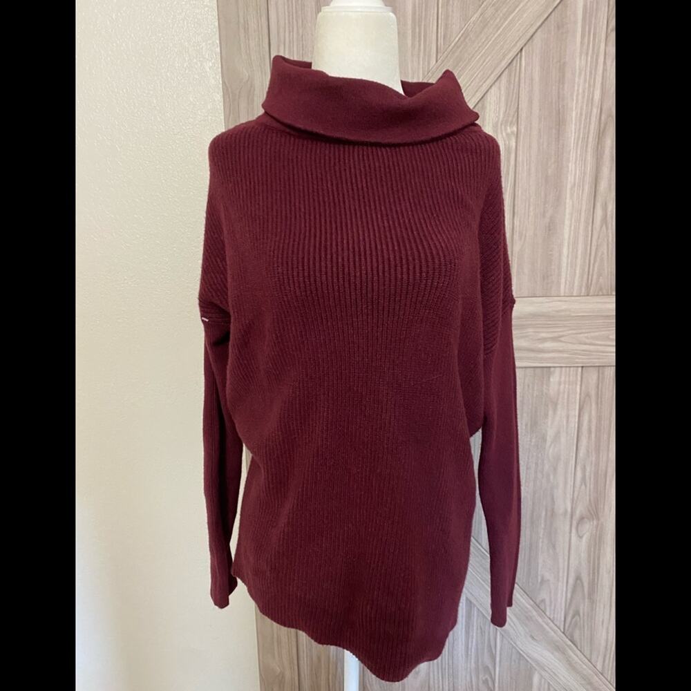 NWT devotion by Cyrus burgundy extra small Cowlneck